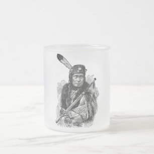 Indianerhäuptling-Tasse Mattglastasse