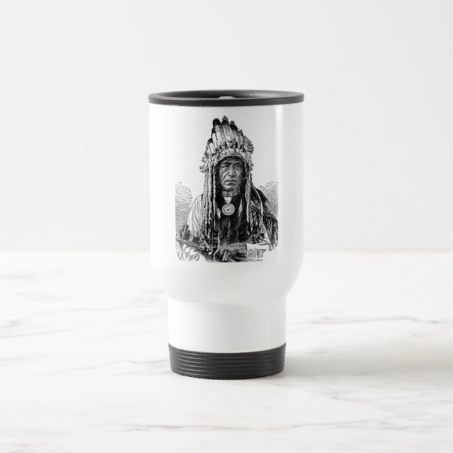 Indianerhäuptling-Tasse Reisebecher (Mittel)