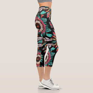 Indianerin Bohemain Capri Leggings