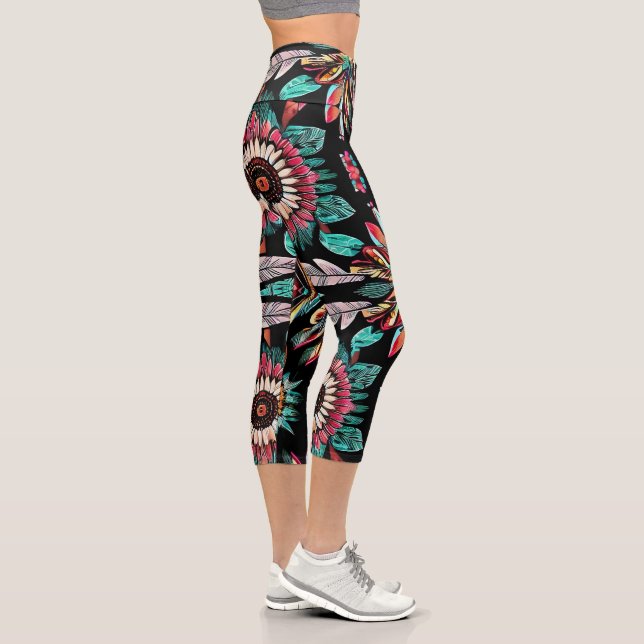 Indianerin Bohemain Capri Leggings (Rechts)