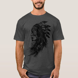 Indianerin Frau 2 T-Shirt