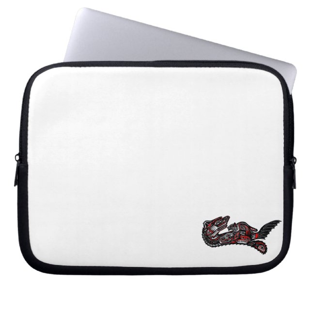Indianerin Haida Otter Art Laptop Sleeve (Vorderseite)