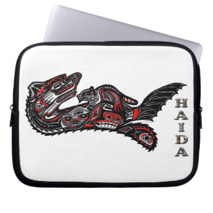 Indianerin Haida Otter Art Laptop Sleeve