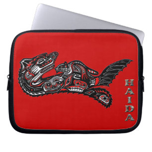 Indianerin Haida Otter Art Laptop Sleeve