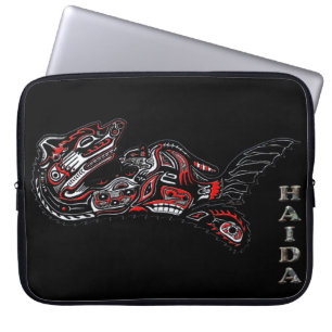 Indianerin Haida Otter Art Laptop Sleeve