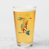 Indianerin Kokopelli mit zwei Federn 1