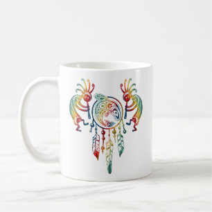 Indianerin Kokopelli Whale Dreamcatcher 1 Kaffeetasse