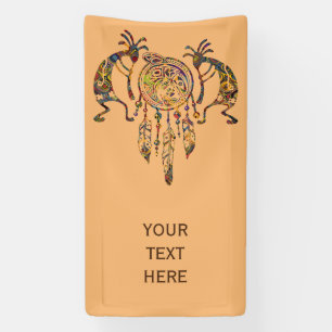Indianerin Kokopelli Whale Dreamcatcher 2 Banner