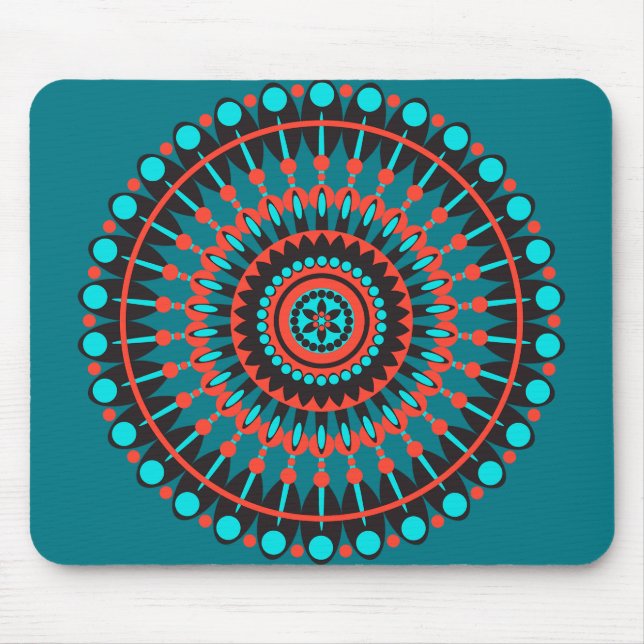 Indianerin Mandala Mousepad (Vorne)