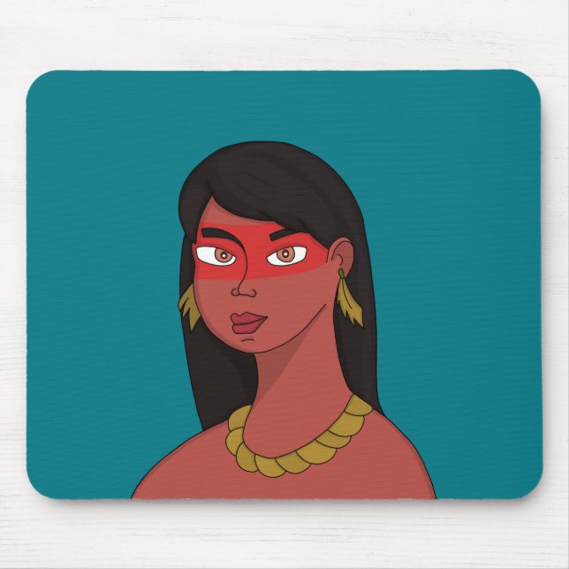 Indianerin Mousepad (Vorne)