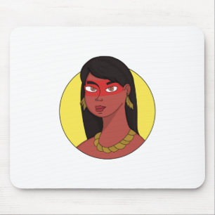 Indianerin Mousepad