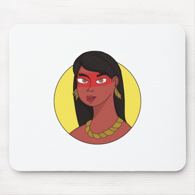 Indianerin Mousepad (Vorne)
