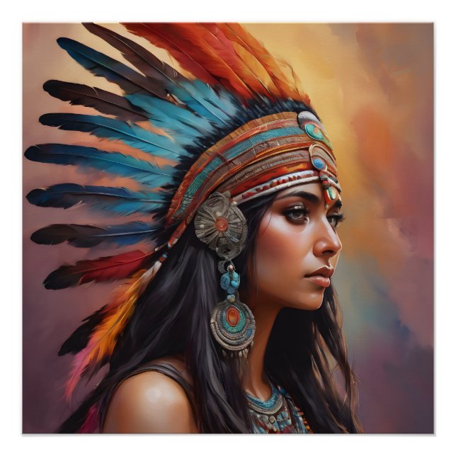 Indianerin Nr. 8 Poster (Vorderseite)