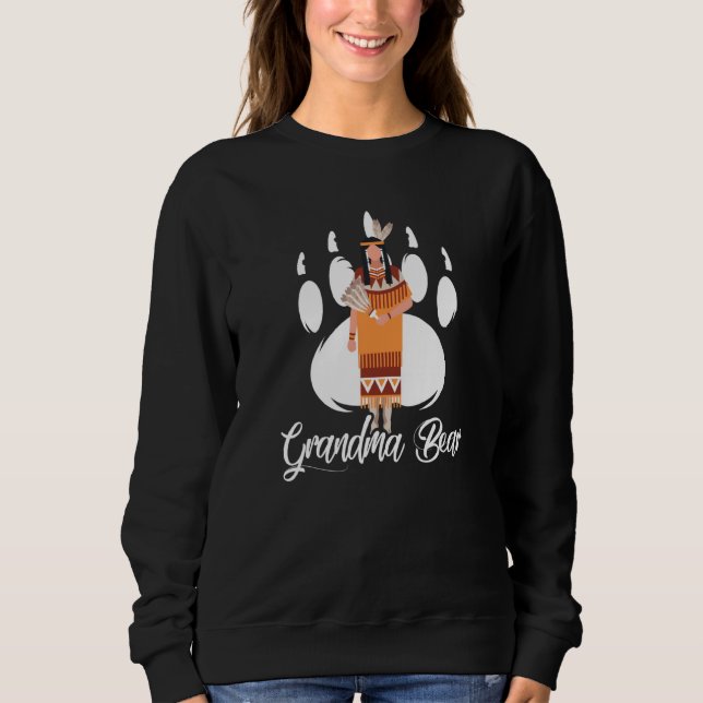 Indianerin Oma Sweatshirt (Vorderseite)