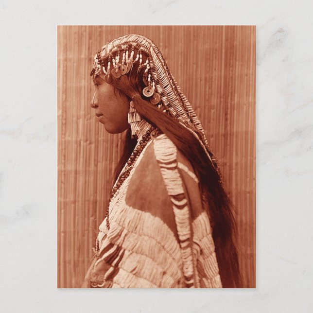 Indianerin Postkarte (Vorderseite)