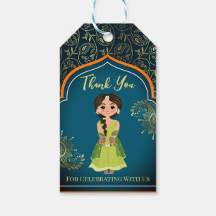 Indianerische arabische Muster gestalten aquamarin Geschenkanhänger