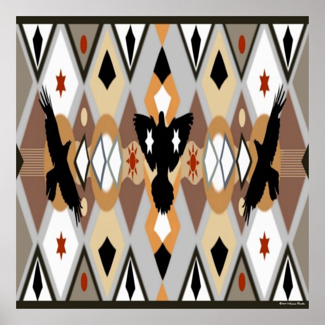 Indianerisches Crow Poster (Vorne)