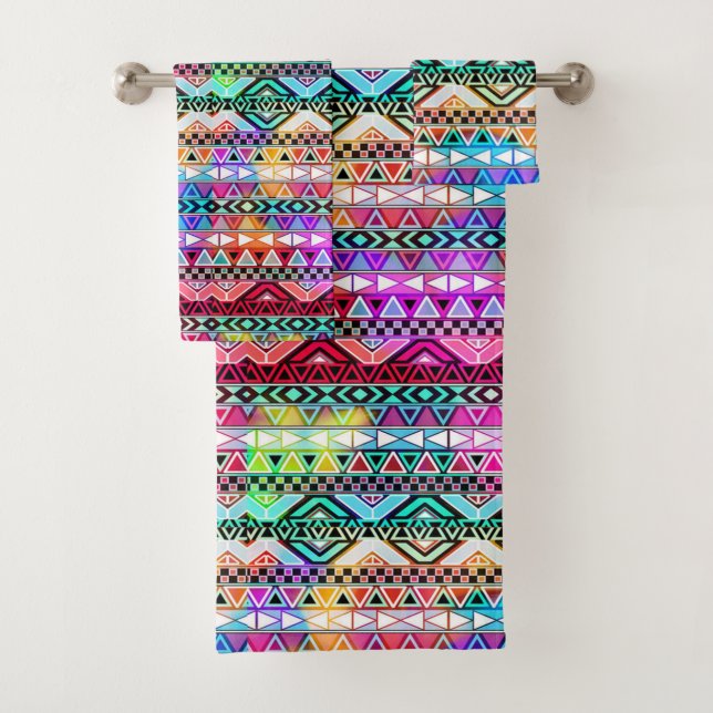 Indianerisches Muster Badhandtuch Set (Insitu)