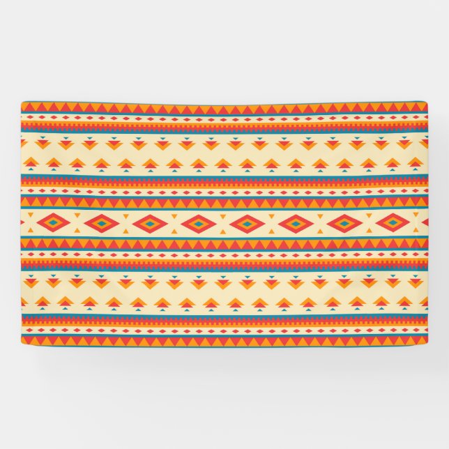 Indianerisches Muster Banner (Horizontal)