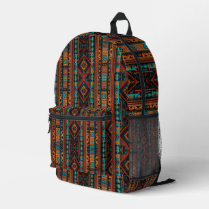 Indianerisches Muster Boho Culture Abstrakt Arts Bedruckter Rucksack