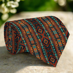 Indianerisches Muster Boho Culture Abstrakt Arts Krawatte