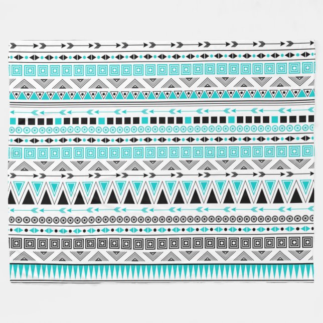 Indianerisches Muster Fleecedecke (Vorderseite (Horizontal))