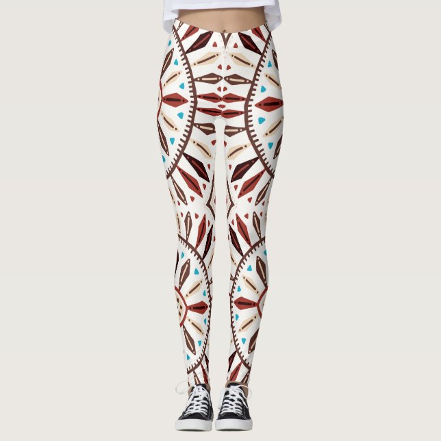 Indianerisches Muster Leggings (Vorderseite)