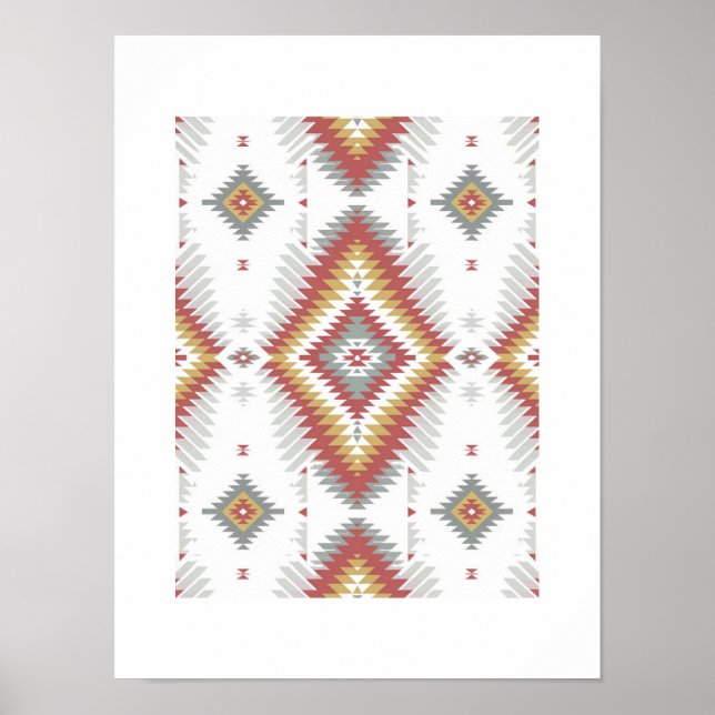 Indianerisches Muster Poster (Vorne)