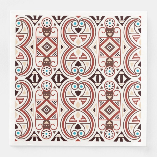 Indianerisches Muster Serviette (Vorderseite)