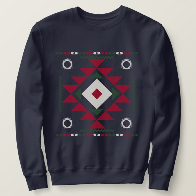 Indianerisches Muster Sweatshirt (Design vorne)