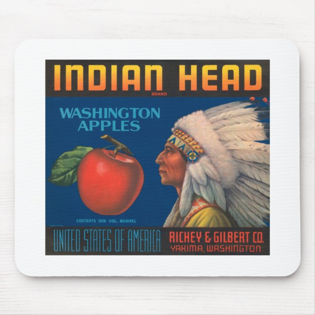 Indianerkopf Mousepad (Vorne)