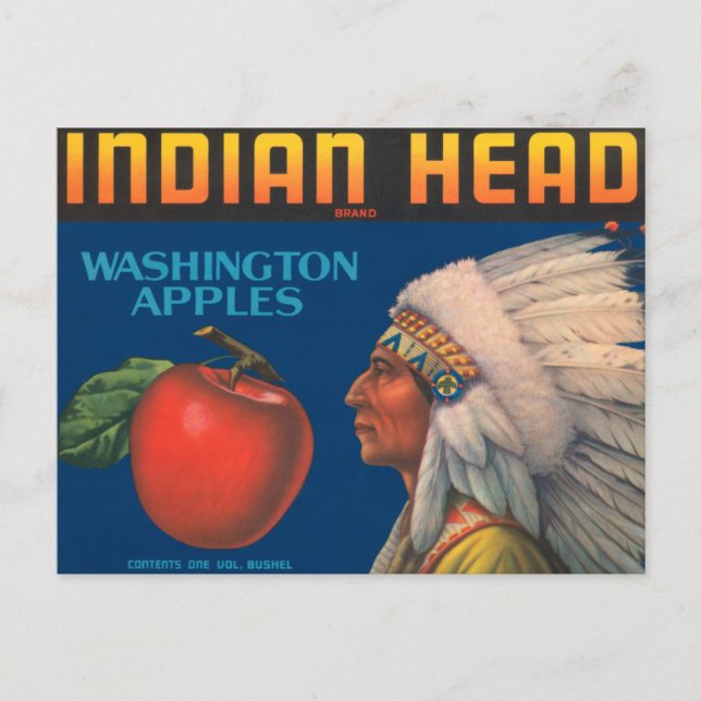 Indianerkopf Postkarte (Vorderseite)