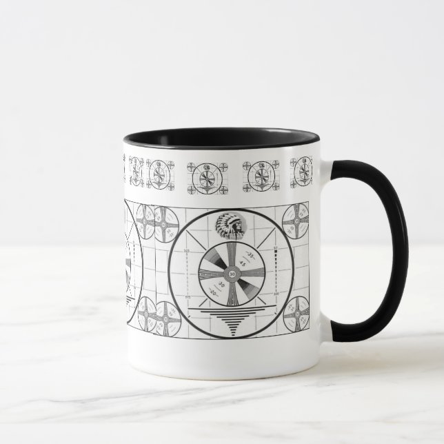 Indianerkopf-Testbild Tasse (Rechts)