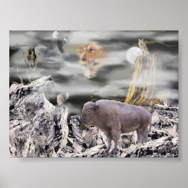 Indianermond Poster (Vorne)