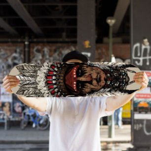 Indianeroberhaupt-Skateboard Skateboard Deck