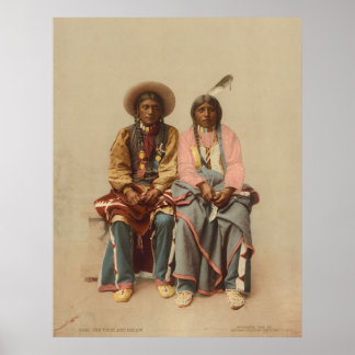 Indianerpaar, 1899 poster