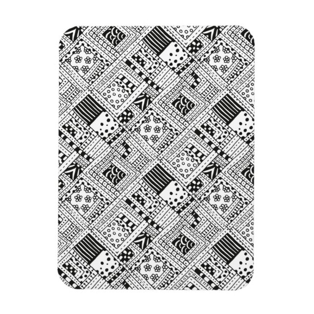 Indianerpattern Doodle Magnet (Vertikal)