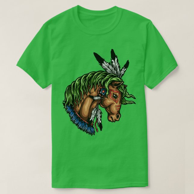 Indianerpferd 1 T-Shirt (Design vorne)
