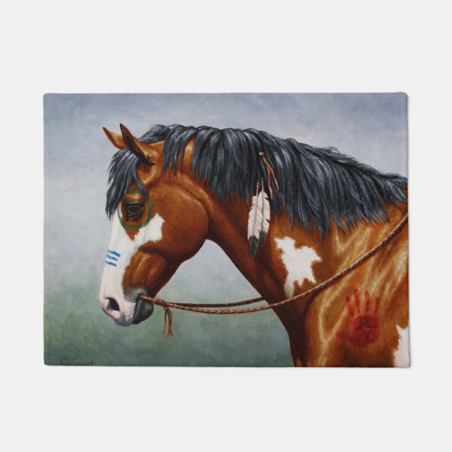 Indianerpferd Fußmatte (Vorderseite)