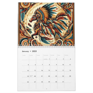 Indianerpferd Kalender