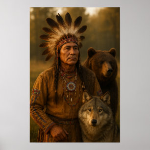 Indianerposter Poster
