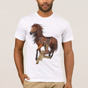 Indianerprinzessin und Pferd-Shirt T-Shirt