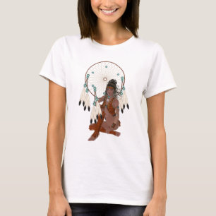 Indianerprinzessin und Pferd-Shirt T-Shirt