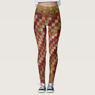 Indianerquilprint in mehrfarbiger Farbe Leggings