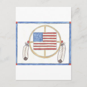 Indianerrad Postkarte