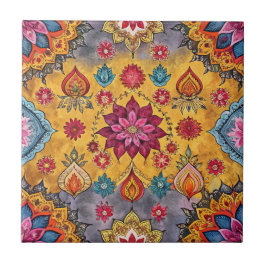 Indianersari-Muster Fliese