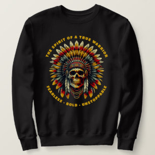 Indianerschädel Häuptling Sweatshirt