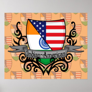 Indianerschild-Flagge Poster