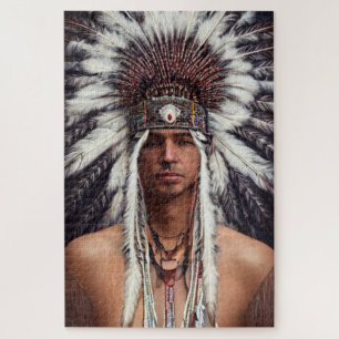 Indianerstamm Ojibwa Puzzle