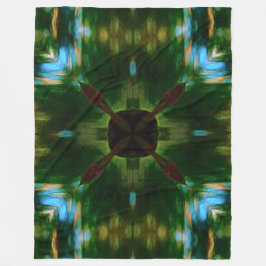 Indianerstammschild Mandala Quilt Fleecedecke